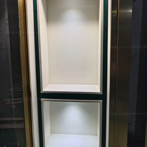嵌入式墙体名表橱窗展柜 轻奢玻璃手表展示柜 珠宝展柜源头工厂定制