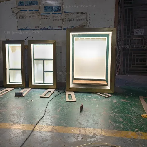 嵌入式墙体名表橱窗展柜 轻奢玻璃手表展示柜 珠宝展柜源头工厂定制