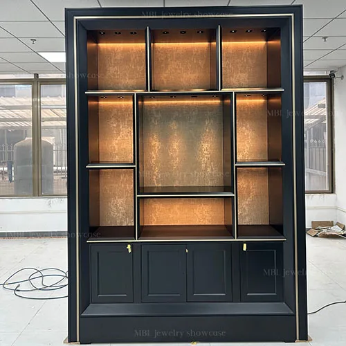 梵克雅宝同款高端珠宝展柜定制 | 玻璃罩艺术品展示柜 | 奢侈品门店陈列柜源头工厂