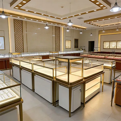 多功能组合珠宝柜台 源头工厂一站式珠宝展柜定制方案