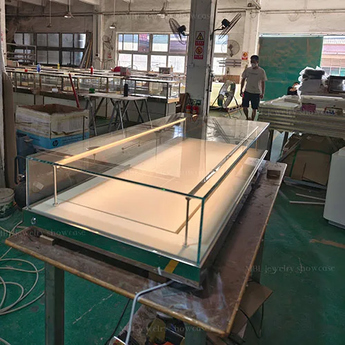 高端珠宝展示柜定制 商场/品牌店不锈钢玻璃珠宝展柜 厂家直供