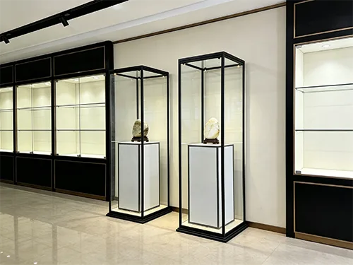 古董展示柜 不锈钢玉器收藏陈列高柜 厂家直供