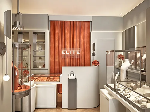 质感零售空间升级｜ELITE PRECIOUS珠宝店设计与展柜定制